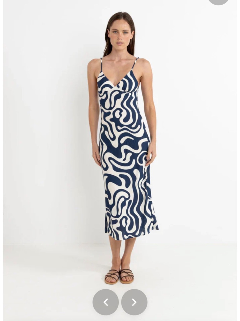 Rhythm Waverly Bias Cut Midi Dress - Picture 4 of 8